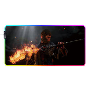 แผ่นรองเม้าส์สีดำ23สไตล์, แผ่นรองเมาส์ลาย rbled แผ่นรองเมาส์อะนิเมะแผ่นรองเมาส์อุปกรณ์เสริมสำหรับเกมเมอร์คอมพิวเตอร์คีย์บอร์ดเดสก์ท็อป - Product Image 2