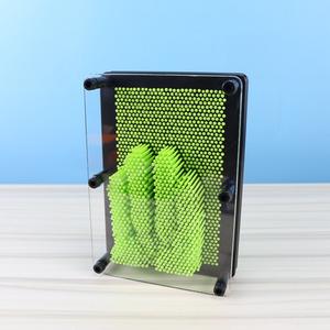 Tablero de <span class=keywords><strong>Pin</strong></span> Art Tridimensional Clásico de Metal Plateado, Juguete para Esculpir, Regalo Educativo para Niños <span class=keywords><strong>y</strong></span> Adultos, Juguete de <span class=keywords><strong>Pin</strong></span> Art 3D - Product Image 2