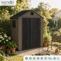 Abri de jardin Kenda APEX 6x6, abris de rangement pour jardin, assemblage facile, résistant aux UV, pour jardin, patio, maison, équipement de patio