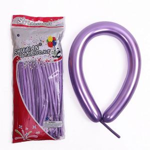 1.8G 100Pcs 260 Metallic Chrome Long Strip Magi Latex Birthday for <b>Decorating</b> <b>Balloons</b> Wholesales - Product Image 3