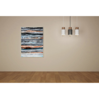 Décoration murale moderne abstraite en acrylique imperméable faite à la main pour la fête des mères, vente en gros personnalisée, sans cadre