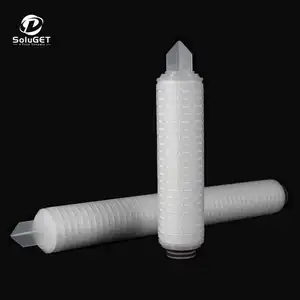 NYLON 66 Filter 1 Micron Mesh Nylon Pleated Filter Cartridge Nylon Membrane Pleated Cartridge Filters