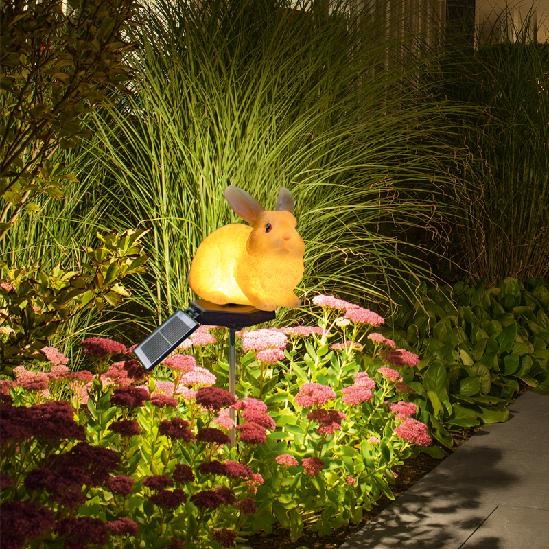 Statue de décoration de pelouse en résine à énergie solaire pour l'extérieur, lumière décorative de jardin, lumière chaude, lapin blanc | Leroy Merlin Statue de décoration de pelouse en résine à énergie solaire pour l'extérieur, lumière décorative de jardin, lumière chaude, lapin blanc | Leroy Merlin