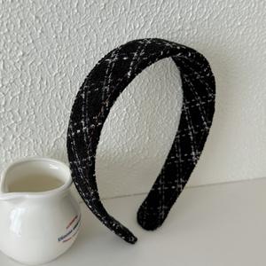 Bandeau tricoté vintage pour femme, accessoires pour cheveux en coton d'hiver, attache-cheveux antidérapante - Product Image 3