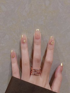 <span class=keywords><strong>Uñas</strong></span> Postizas Acrílicas de Cobertura Total con Diseño de Ojo de Gato, Perlas y Estilo Francés, Color Blanco, Desmontables - Product Image 3