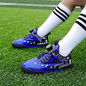 Chaussures de football pour <span class=keywords><strong>enfants</strong></span>, boucle rotative, antidérapantes, chaussures de football en gazon artificiel, TF, courtes, souples, respirantes, entraînement en plein air, automne, été - Product Image 3