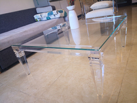 Moderne Acrylique Table Mariage Transparent Acrylique Meubles De Maison Bureau Latéral Acrylique Table À Manger