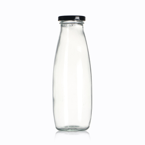 卸売 200ml 250ml 300ml 500ml 1リットル 豆乳用ガラス瓶 蓋付き - Product Image 3