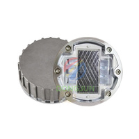 Balise routière solaire LED en aluminium robuste IP68, signalisation routière, éclairage de sécurité routière, balise de signalisation souterraine, marqueurs de chaussée