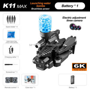 JHD K11max Max 无人机 4K 6K 高清三摄像头 FPV 广角光流定位 四向避障四轴飞行器 玩具礼品 - Product Image 2