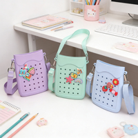 Bolso de Hombro de Moda 2026 para Mujer, Bolso de Viaje para Niñas, Bolsos de Almacenamiento, Bolsos Cruzados de Silicona con Dijes DIY para Teléfono Móvil