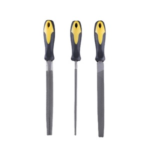Vente chaude 3 pièces ensemble métal meulage plat rond et triangulaire <span class=keywords><strong>lime</strong></span> en acier avec bâtard deuxième dents lisses - Product Image 5