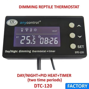 Toptan DTC-120 sürüngen dijital karartma termostatı gündüz & gece + zamanlayıcı - Product Image 3
