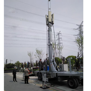 Đài phát thanh ăng ten hỗ trợ thép Internet chân monopole mạ kẽm thiết bị hình dạng ống Viễn Thông cực - Product Image 6