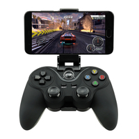 Manette de jeu sans fil QEOME à vibrations élevées, joystick USB et contrôleur de jeu pour PC/Switch/PS3/Android/iOS