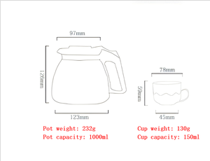 Théière en Verre <span class=keywords><strong>Fleur</strong></span> Cinq Pièces Grande Capacité Ensemble de Thé Kung Fu avec Filtre Ustensiles de Boisson pour Restaurants Cafés et Salons de Thé - Product Image 3
