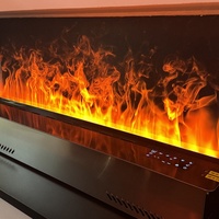 Cheminée électrique décorative intégrée pour la maison, importée, avec générateur de brume 3D, flammes réalistes et humidificateur