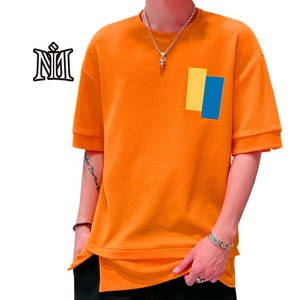 Vêtements de mode t-shirts jersey polaire éponge broderie sweats à capuche 100% coton biologique tissé étiquettes laine tissu impression t-shirts - Product Image 5