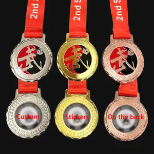 Özel kişiselleştirilmiş Logo çıkartmalar tekvando içi boş Wushu Kungfu rekabet dövüş sanatları madalyası