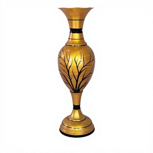 Vintage Aluminium <b>Decorative</b> <b>Vase</b> Classic Design <b>Vases</b> for Bedroom Living Room Office & Art Showcase For Home and Decor - Product Image 1
