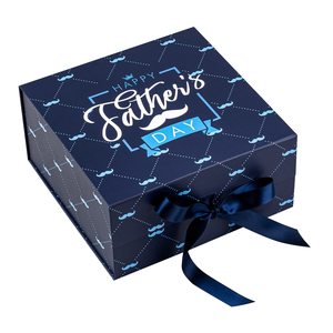 Boîte cadeau pour <span class=keywords><strong>la</strong></span> fête des pères en gros avec ruban en satin, boîte cadeau pliable avec fermeture magnétique, emballage en boîte en papier - Product Image 5