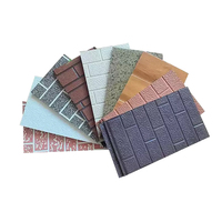 Panneau mural en mousse de polyuréthane isolant thermiquement, panneau sandwich ignifuge en métal décoratif pour revêtement extérieur