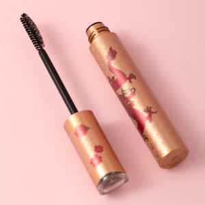 Tubo vacío de máscara con diseño de dragón dorado con tapón de rosca y cepillo Tubo de pegamento para cejas Etiqueta personalizada Contenedor de máscara - Product Image 6