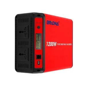 2022 inteligente 1200 Watt 12v dc a 110v/120v/220v/230v/240v ac inversor de corriente del coche