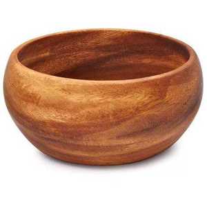 Tazón de Madera Hecho a Mano Ecológico Más Vendido para Decoración de Mesa de Hogar y Hotel, Tazón para Servir Ensaladas, Frutas, Sopa y Arroz - Product Image 1