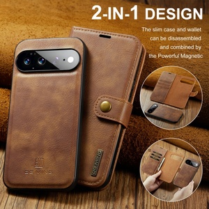 เคสโทรศัพท์แบบกระเป๋าหนัง PU แม่เหล็กย้อนยุคสำหรับ Google Pixel 11 6 7 8 9 10 Pro XL พร้อมที่ใส่บัตร 2 in 1 แบบตั้งได้ ป้องกันการกระแทก - Product Image 2