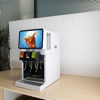 Machine à boissons gazeuses intégrée à eau froide, distributeur de soda à 3 têtes, système Postmix pour restaurants modernes