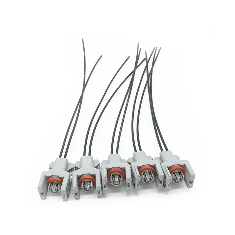 2Pin su geçirmez konnektör Pigtail kablo konektörü Delphi yakıt dizel enjektör yakıt dağıtım borusu fişi 10811963