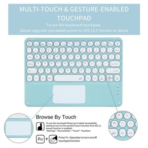 Coque Étui avec Clavier <span class=keywords><strong>pour</strong></span> <span class=keywords><strong>iPad</strong></span> 11ème Génération A16 2025 11 Pouces et <span class=keywords><strong>pour</strong></span> <span class=keywords><strong>iPad</strong></span> 10ème Génération 10.9 Pouces avec Pavé Tactile - Product Image 3