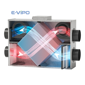 ระบบระบายอากาศ E-VIPO ERV Home Fresh Air HVAC พร้อมระบบระบายความชื้น ประหยัดพลังงาน พร้อมระบบกู้คืนความร้อน MVHR ควบคุมอัจฉริยะผ่าน WiFi - Product Image 4