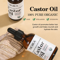 Huile de ricin naturelle 60 ml en marque blanche pour des cils plus volumineux et la croissance des cheveux – Usine OEM/ODM de soins de la peau biologiques