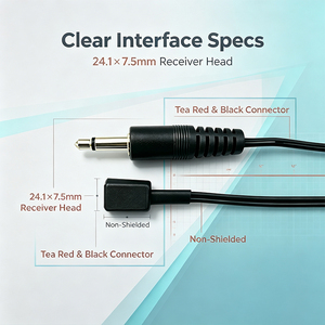 สายเคเบิล IR IFA02, ระยะรับสัญญาณ 13-15 เมตร, ปลั๊ก 3.5 มม., หัว IR ความไวสูง, สายเคเบิล PVC สำหรับโปรเจคเตอร์และเครื่องเสียงรถยนต์ - Product Image 5