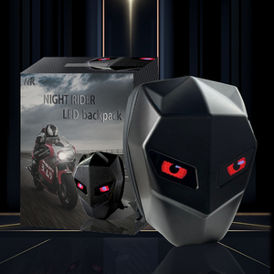 Hot Fashion Hommes LED Knight Sac À Dos Noir Étanche Hard Shell Moto Sacoches avec DIY Affichage Yeux Condition Nouveau - Product Image 5