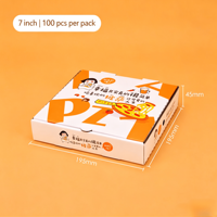 Boîtes à pizza personnalisées imprimées pour les pizzerias, restaurants, livraison à emporter, emballage alimentaire pour une seule portion, recyclables, en carton ondulé