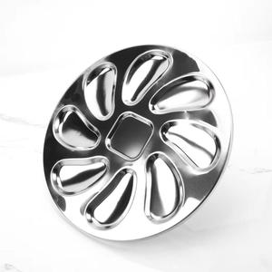 Assiette à huîtres en acier inoxydable pour restaurant, barbecue, fruits de mer, ustensiles de cuisine, vaisselle, non revêtue, facile à nettoyer, résistante à la chaleur - Product Image 3