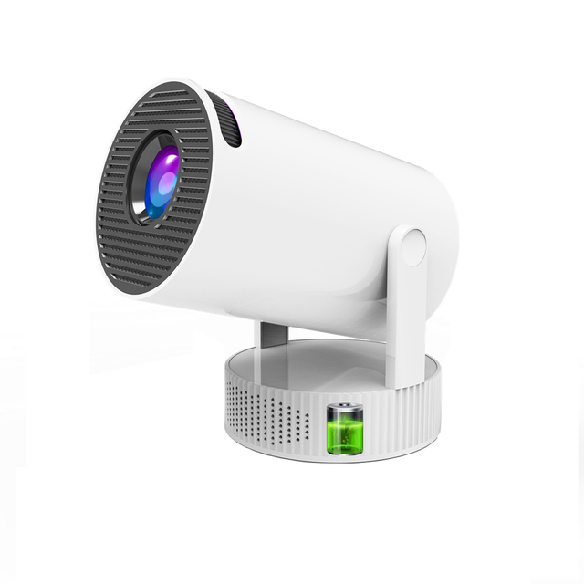 Rechargeable HY300 Pro+ Mini Projector with Battery Powered Android 11 4k Video LED Projector Smart Portable Outdoor Projector
