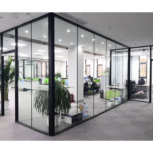 تصميم بانورامي زجاج مزدوج عزل الصوت جدار التقسيم أثاث المكاتب مع نمط لوحة للفنادق - Product Image 5