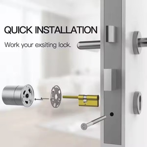 TUYA TTLOCK-Serrure de porte intelligente pour téléphone portable, contrôle d'accès par clé, sans changement, style <span class=keywords><strong>Nuki</strong></span> - Product Image 3