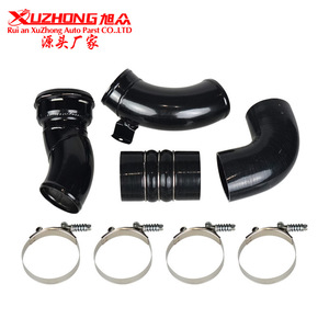 ชุดท่ออินเตอร์คูลเลอร์ Xuzhong รุ่น 667-300 สีดำ ทำจากอะลูมิเนียม สำหรับรถฟอร์ด เครื่องยนต์ 6.7 ลิตร ปี 2011-2016 อัพเกรดเครื่องยนต์ - Product Image 1