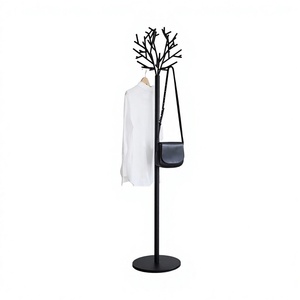 Cintre sur pied en métal Porte-manteau Cintre pour vêtements et sacs Pas cher Vente en gros Chambre à coucher Salon Meubles Porte-manteau à l'aspect attrayant - Product Image 1