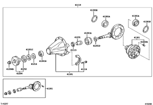 Chon ของแท้ดั้งเดิมราคาถูก OEM <span class=keywords><strong>คราว</strong></span>น์พีเนียนเกียร์ HIACE และ HILUX 41201-69168 8X39 10X43 9X41แหวนเฟืองท้าย12X43 - Product Image 6