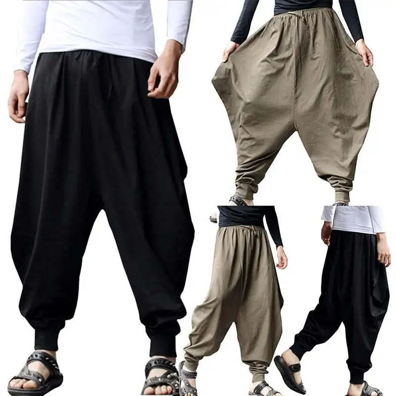 Özel 100% pamuk Sweatpants baskılı Logo Jogger renk kargo özel pantolon Vintage desen Jogger baskı pantolon Harem pantolon