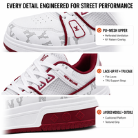 Zapatillas Deportivas de Piel Genuina para Hombre, Personalizadas OEM, con Cordones, Transpirables, Casuales, para Caminar y Correr, con Suela de Goma, Fábrica China