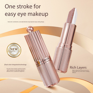 Sombra <span class=keywords><strong>de</strong></span> Ojos Mineral en Barra <span class=keywords><strong>de</strong></span> Tres Colores <span class=keywords><strong>de</strong></span> Marca Privada, Superventas, con Degradado Brillante, Iluminador, Resistente al Agua y <span class=keywords><strong>de</strong></span> Larga Duración (Tono <span class=keywords><strong>Oscuro</strong></span>/Claro) - Product Image 1