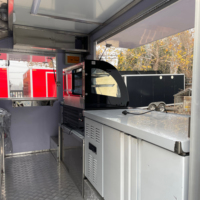 Camp de bonne qualité, remorque de nourriture mobile pratique, chariot de nourriture de rue, friteuse, remorque de camion de nourriture, cuisine entièrement équipée