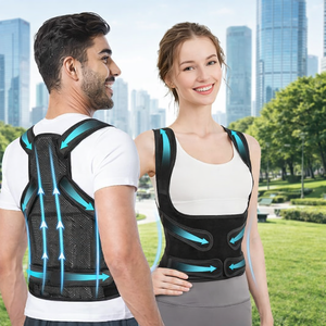 Correcteur de posture ajustable personnalisé pour femmes et hommes, soutien complet du dos pour soulager la douleur - Product Image 1